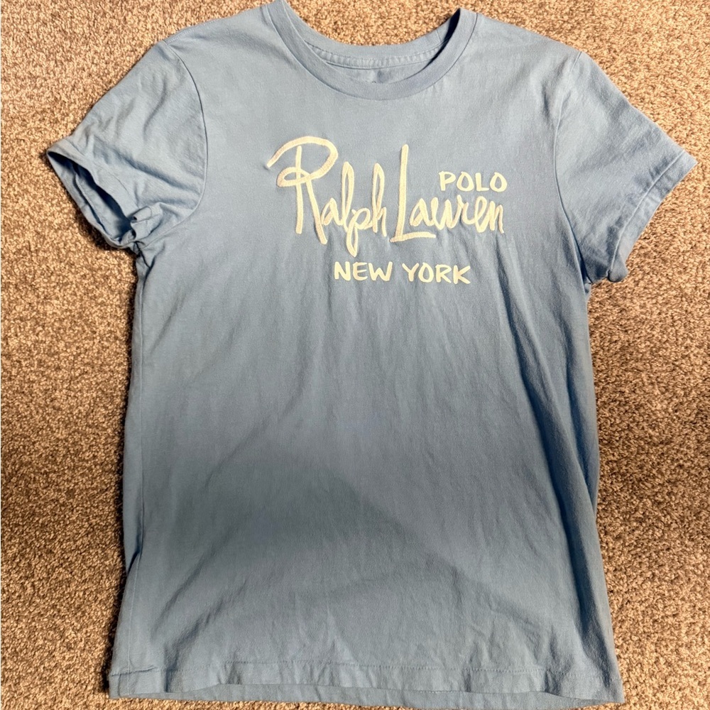 Polo Ralph Lauren New York Women's Blue Graphic Tee